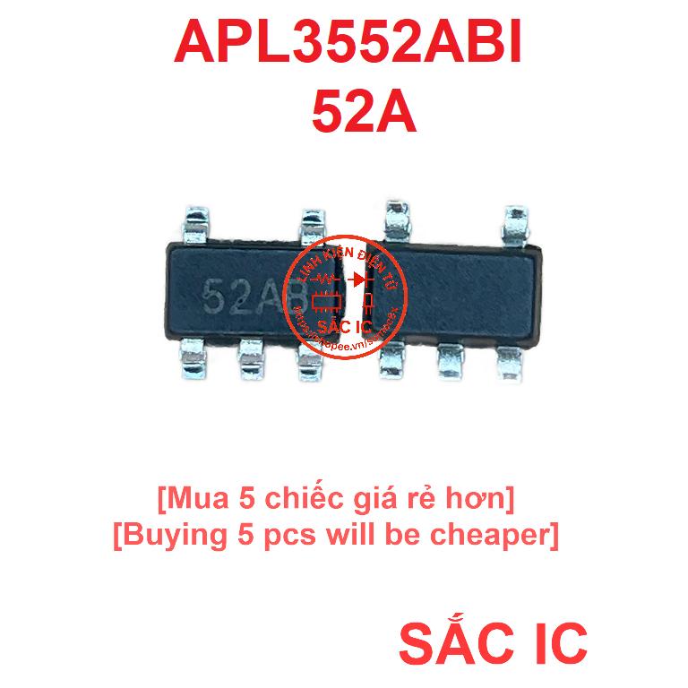 [A184] APL3552ABI 3552 52A ic nguồn trên bo mạch - Mới nguyên bản - Original NEW