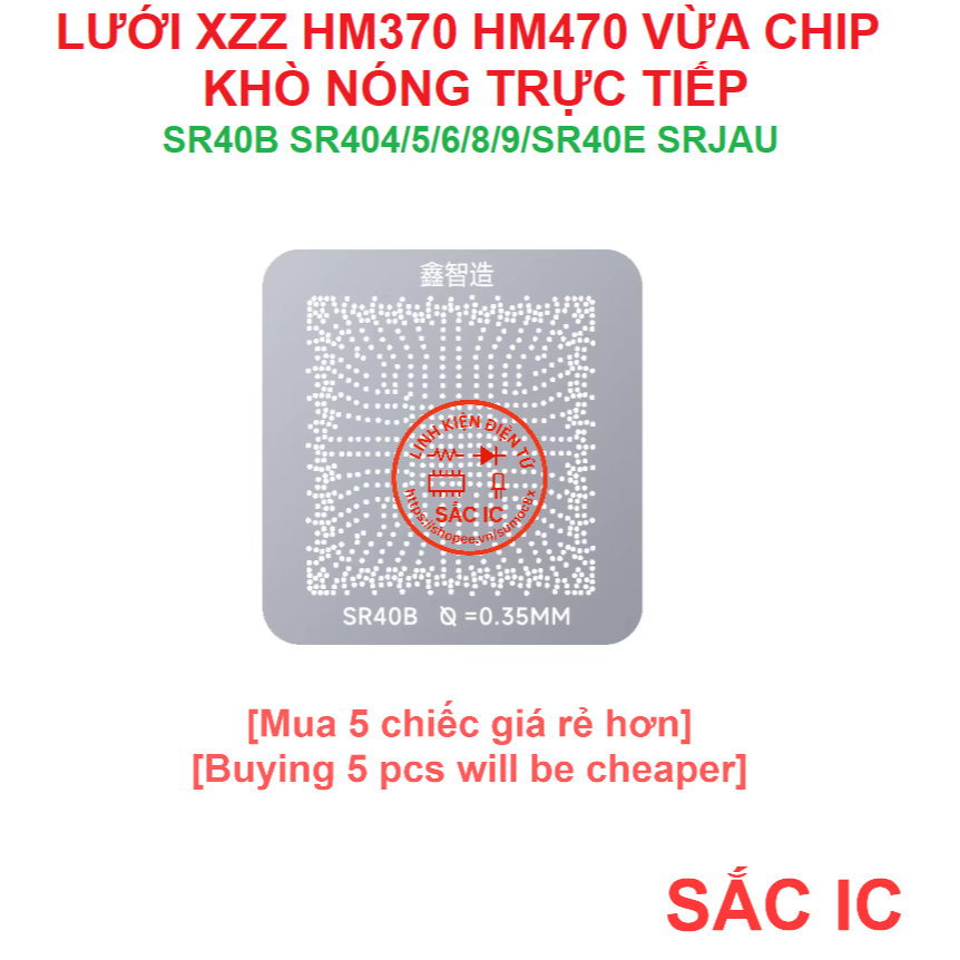[LUOI][53] Lưới vừa chip XZZ CHINAFIX HM370 HM470 SR40B SRJAU SR404/5/6/8/9/ SR40E