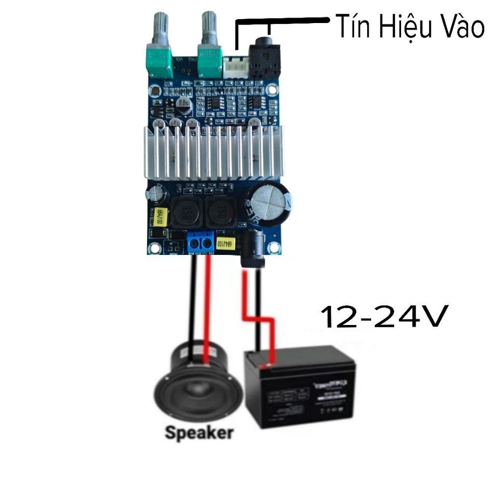 𝗠ạ𝗰𝗵 𝗦𝘂𝗯 𝟭𝟬𝟬𝗪 loa siêu trầm Biến Sub hơi thành Sub điện 𝗧𝗣𝗔𝟯𝟭𝟭𝟲𝗗𝟮 32 chân DIY -