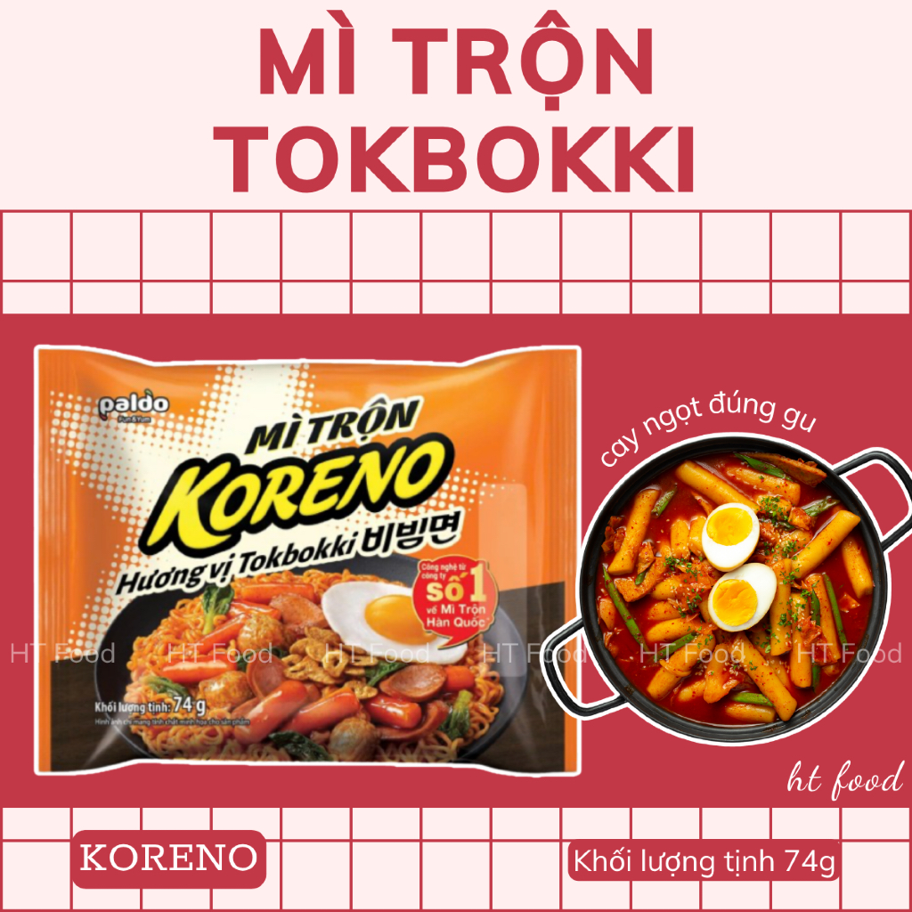 HT Food | Mì trộn Koreno hương vị tokbokki