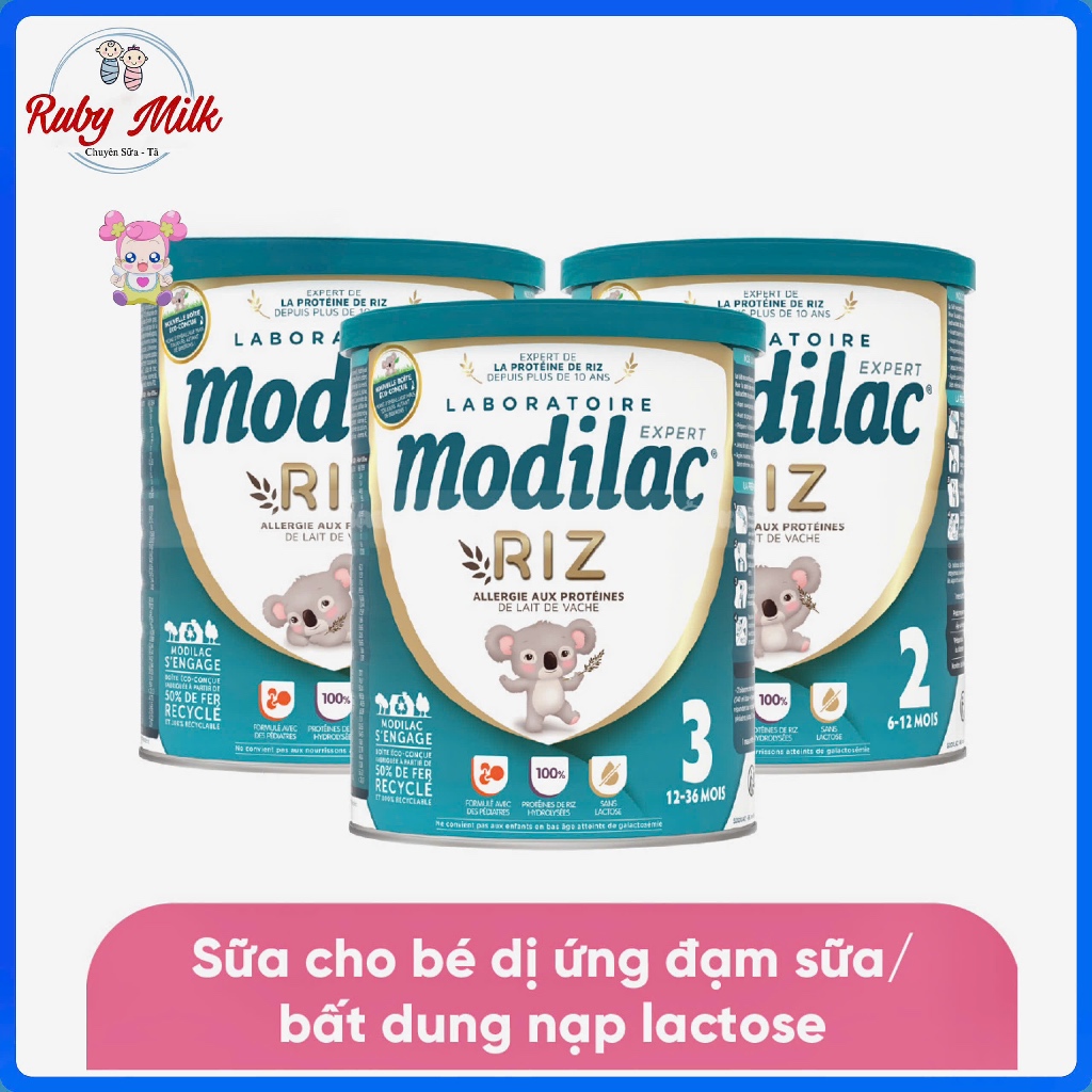 Sữa Modilac Expert Riz Lon 800g - Dành Riêng Cho Bé Dị Ứng Đạm Bò
