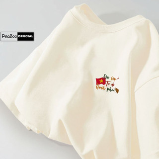 Áo Thun Nữ, Áo Phông Unisex By PEABOO Mã TN Crush Chất Cotton Thoáng Mát Form Rộng Tay Lỡ Cho Nam Nữ
