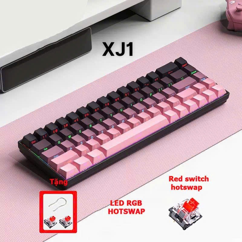 Bàn phím cơ không dây RS01 - Hỗ trợ hotswap - LED RGB nhiều chế độ - 3 mode kết nối tiện lợi | BigBuy360 - bigbuy360.vn