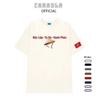 Áo Thun, Áo Phông Unisex Tay Lỡ CARADLA BST12 Chất Cotton Mềm Mịn Co Dãn Thoáng Mát Form Rộng Cho Nam Nữ