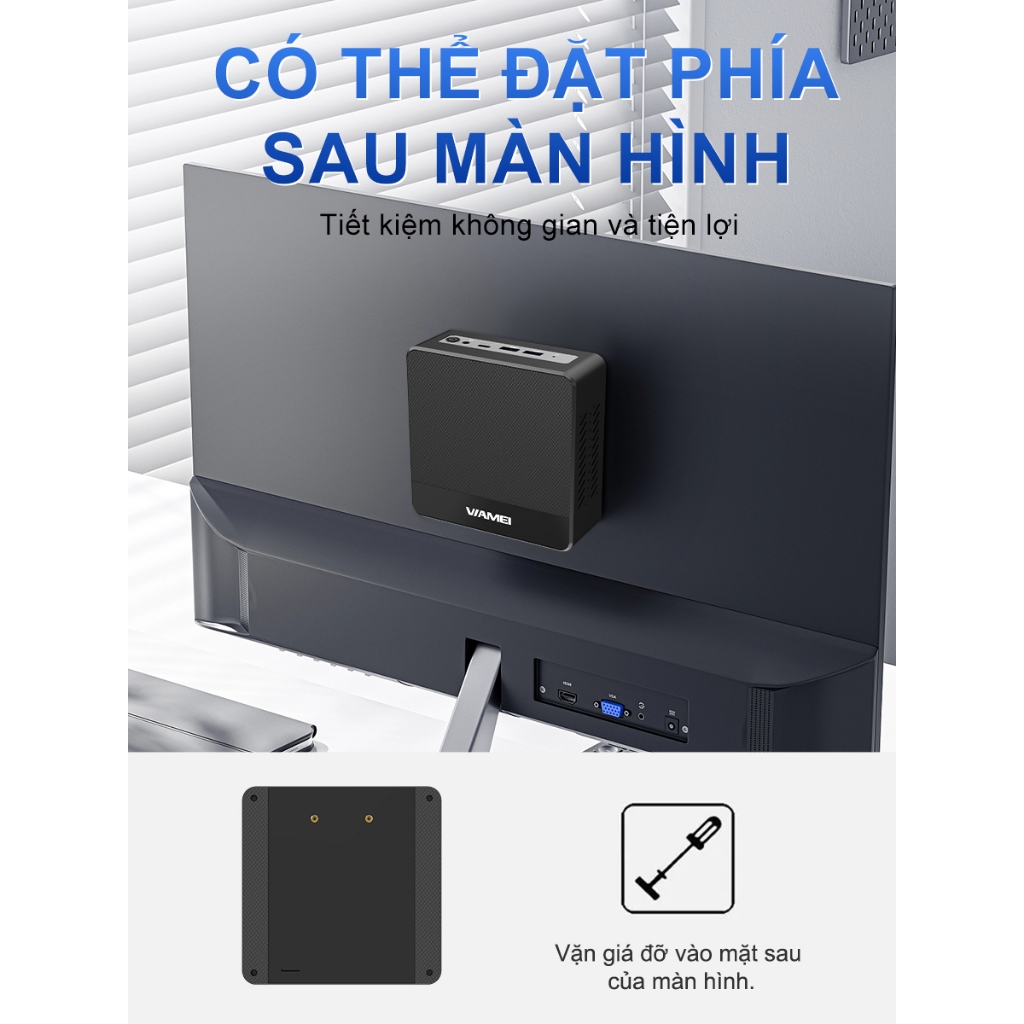 Mini PC M002 Intel Core i5 Gen 6 RAM 16GB SSD 256GB - Máy Tính Mini Nhỏ Gọn Windows 11 - Bảo hành 2 năm | BigBuy360 - bigbuy360.vn