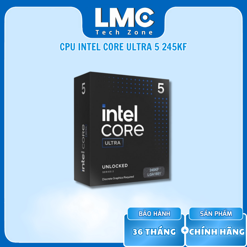 CPU Intel Core Ultra 5 245KF Box Chính Hãng