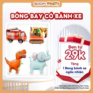 Bong Bóng Thú Xe Kéo Sinh Nhật, Bong Bóng Hình Thú Có Bánh Xe, Đồ Chơi Trẻ Em Nhiều Mẫu Mã