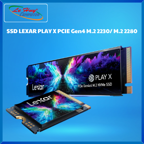 Ổ Cứng Máy Tính - SSD LEXAR PLAY X 512GB/ 1TB PCIE Gen4 M.2 2230/ M.2 2280 - Hàng Chính Hãng