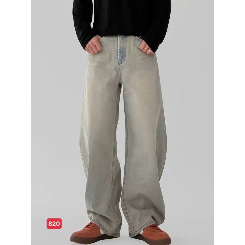 Quần baggy nam trơn màu xanh ống rộng trẻ trung thoải mái thoáng mát SOLO-STORE BG820