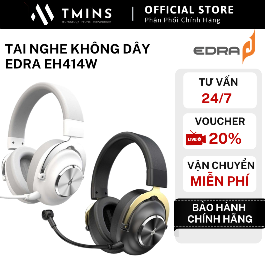 Tai nghe không dây EDRA EH414W - Hàng chính hãng