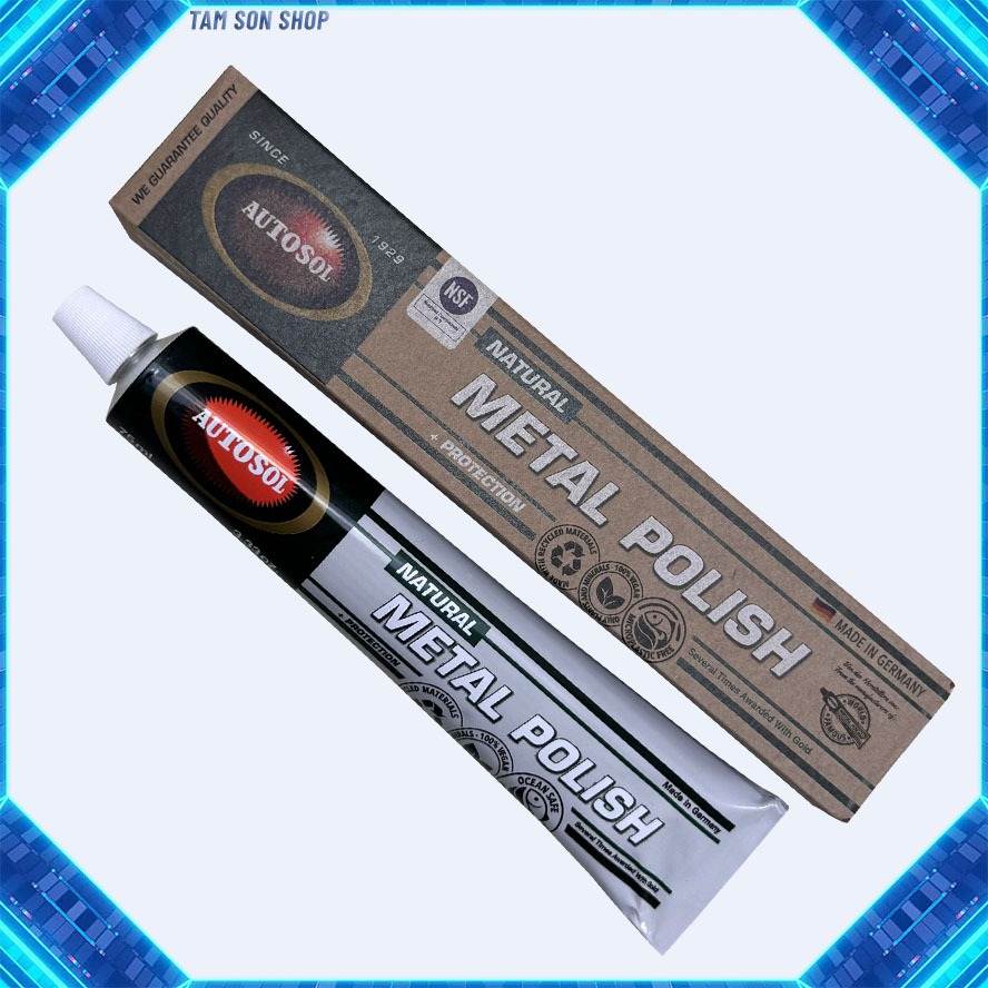 Kem đánh bóng phục hồi kim loại Autosol Metal Polish Natural - Hàng Đức