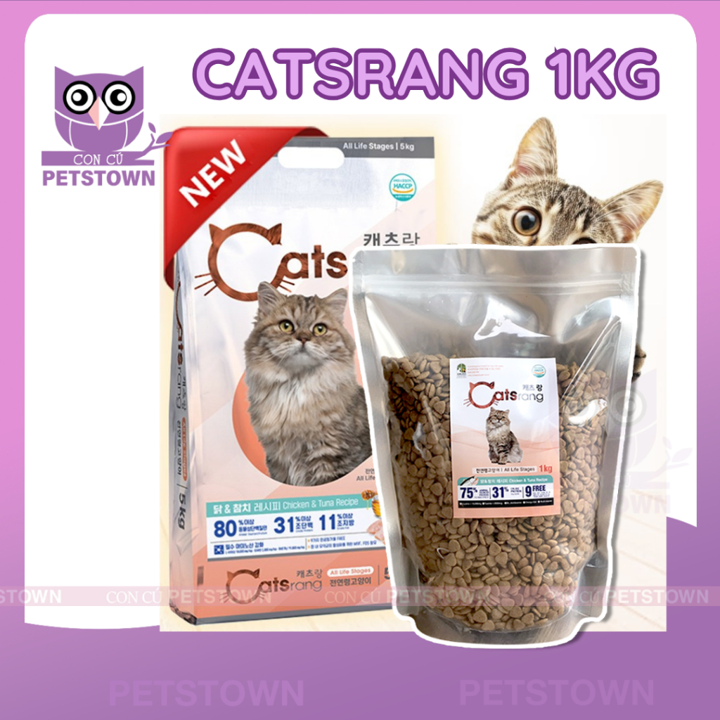 [3KG CATSRANG] Thức ăn hạt Cho Mèo Mọi Lứa Tuổi Catsrang/Cateye 3KG