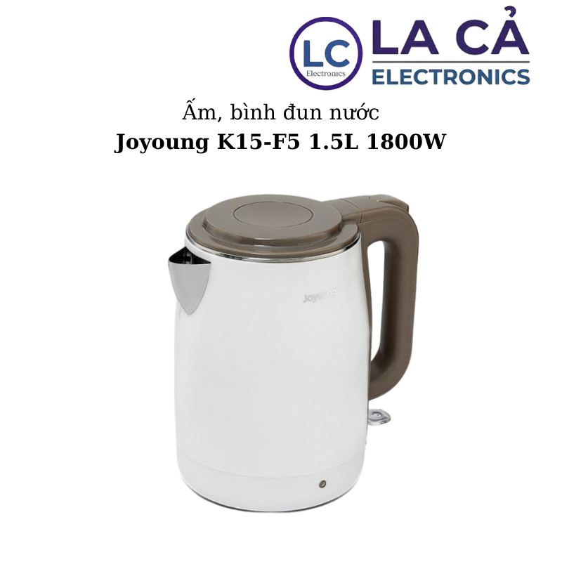 Bình đun siêu tốc Joyoung K15-F5 1.5L, 1800W - Trắng
