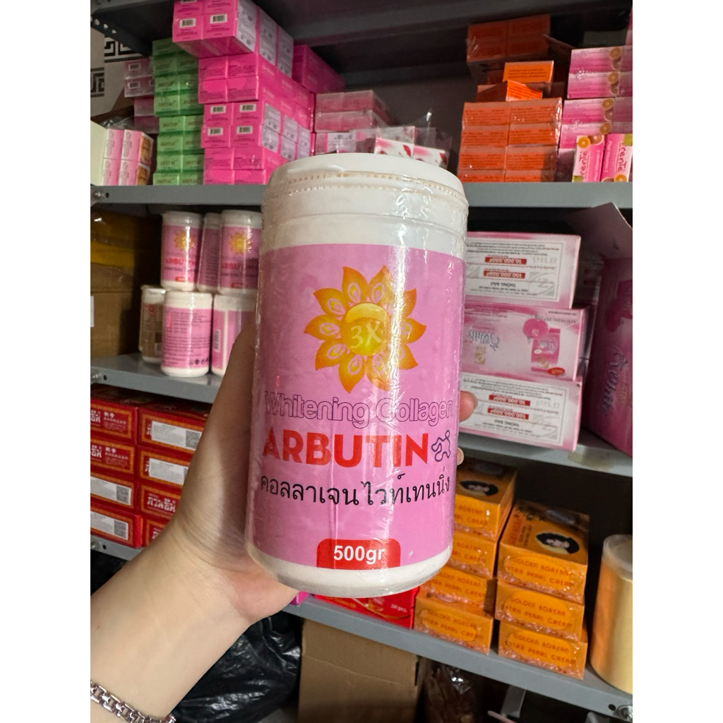 [ Hàng xịn]  500g Kem kích trắng Abutin Hồng dưỡng trắng da