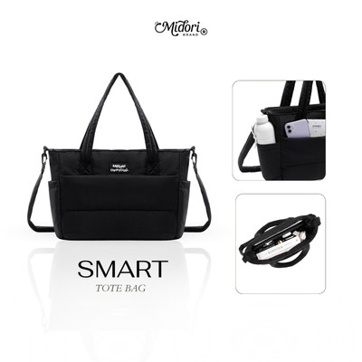 Túi Đeo Chéo Tote Phao Taslan SMART Đa Năng Đi Học Gym Công Sở Du Lịch Biển | Midori Studio