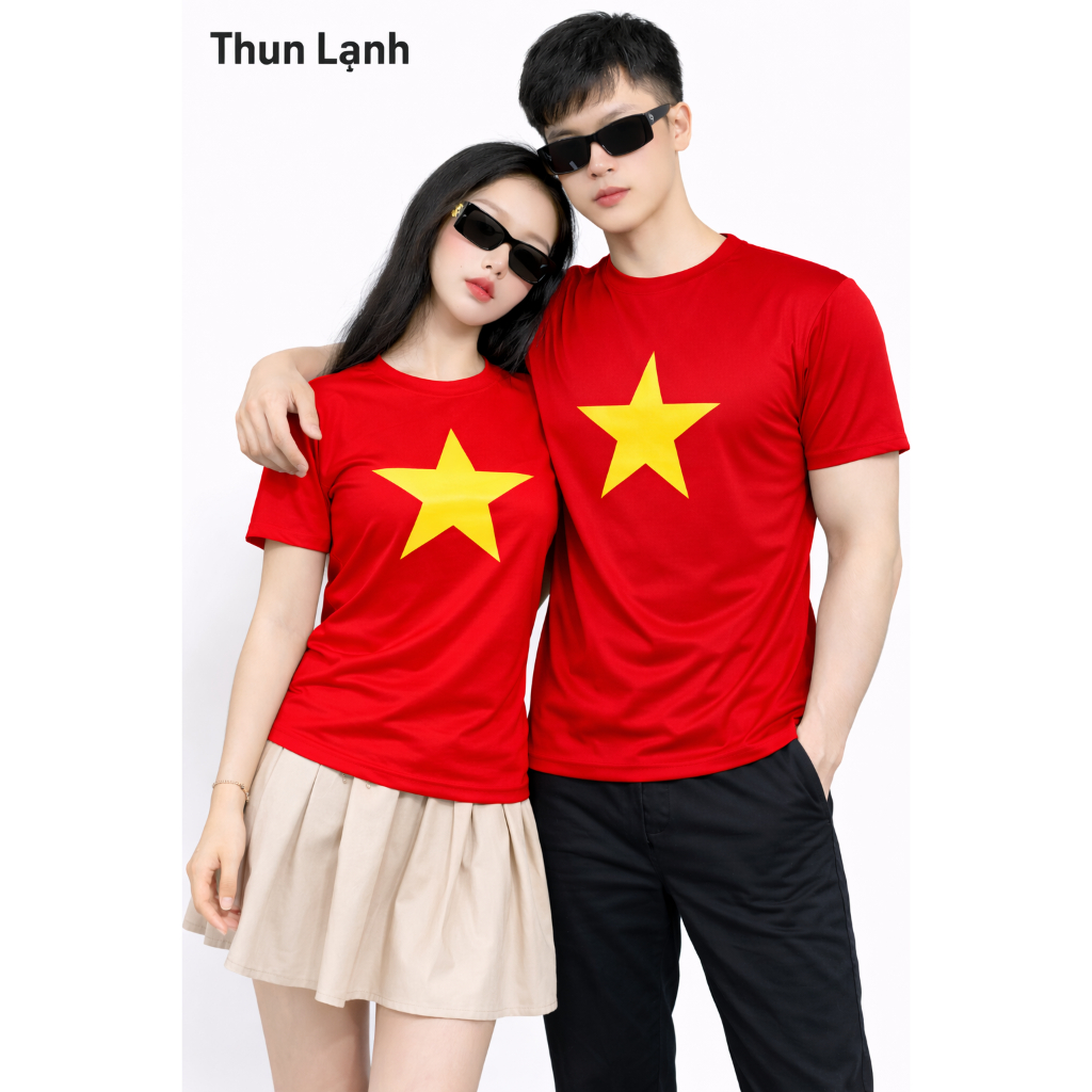 Áo Thun Cờ Đỏ Sao Vàng Việt Nam ANDROMEDA In To Ngước Ngực Phom Xuông Chung Nam Nữ | BigBuy360 - bigbuy360.vn
