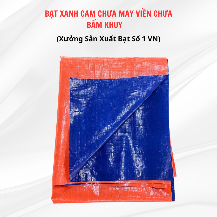 BẠT XANH CAM RẺO, CẮT CHƯA MAY VIỀN, CHƯA BẮN KHUY, KHỔ 4M, KHỔ 6M, KHỔ 8M
