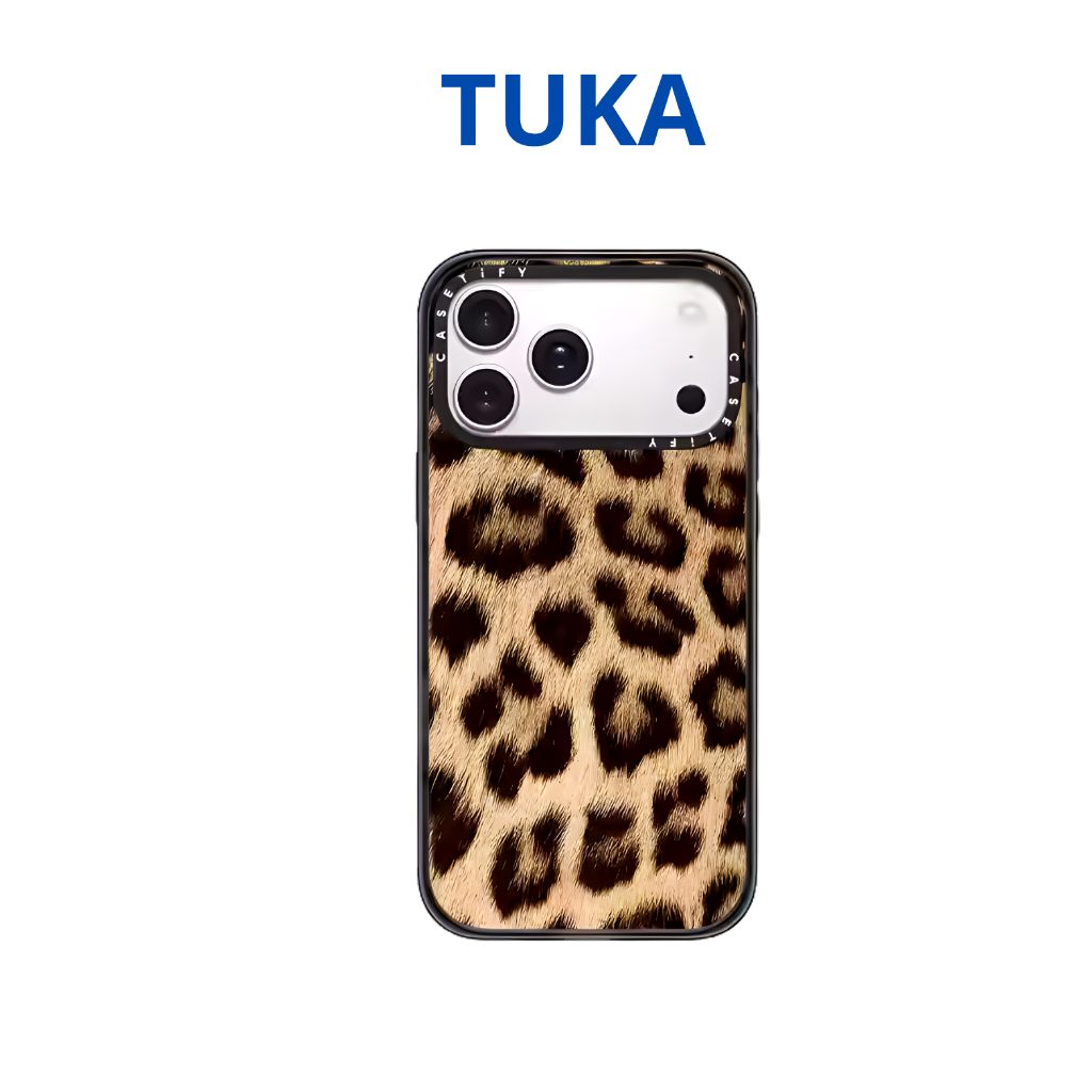 TUKA-Ốp điện thoại CASETiFY LEOPARD CASE Từ tính da beo Vỏ điện thoại Chống sốc tương thích Iphone 1