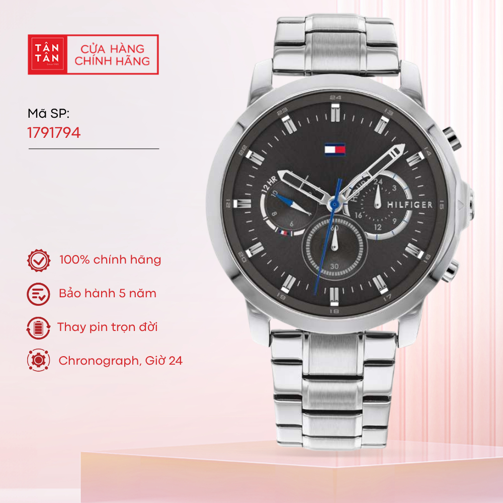 Đồng Hồ Nam Tommy Hilfiger Jameson 1791794 Quartz 45mm - Đồng Hồ Tân Tân