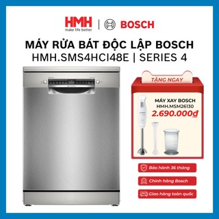 [CHÍNH HÃNG] Máy Rửa Bát Bosch Độc Lập 60 cm HMH.SMS4HCI48E