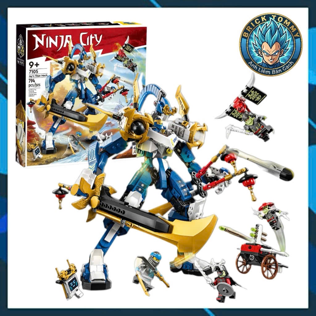 Đồ chơi lắp ráp Ninjago Jay's Titan Mech 7105 | 794 chi tiết