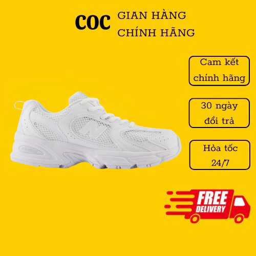 [ Authentic ] Giày New Balance 530 White. Giày Sneaker New Balance 530 Trắng Basic