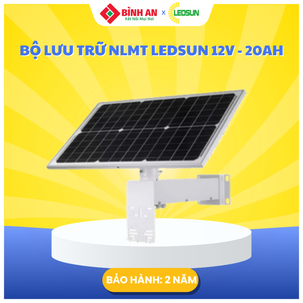 Bộ Lưu Trữ Năng Lượng Mặt Trời LEDSUN 12V - 20Ah