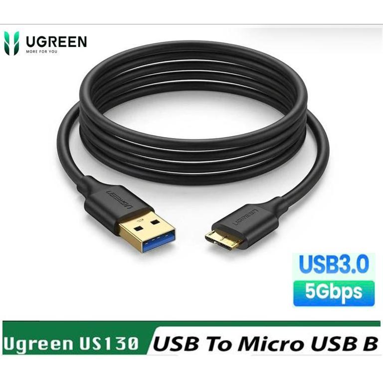 Cap USB to Micro USB B Ugreen 10841 10840 10843 10365 US130 ( USB 5GGbps, đầu Mạ Vàng,HDD 2.5 in)