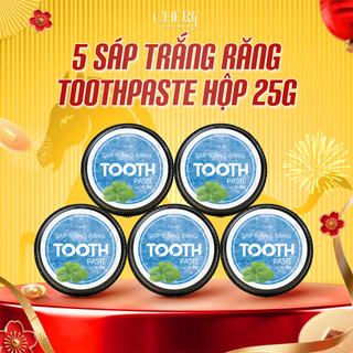 Combo 5 hủ 25g Cherif Việt Nam- Hỗ trợ răng trắng sáng, hơi thở thơm mát