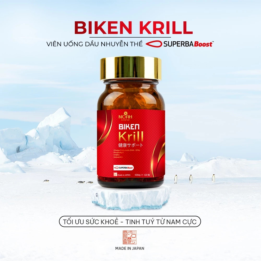 Viên uống dầu nhuyễn thể Superba Boost - BIKEN KRILL