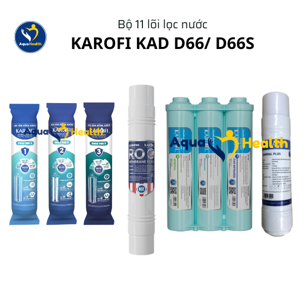 Bộ 11 lõi lọc nước Karofi dùng cho máy lọc nước Karofi KAD D66/ D66S