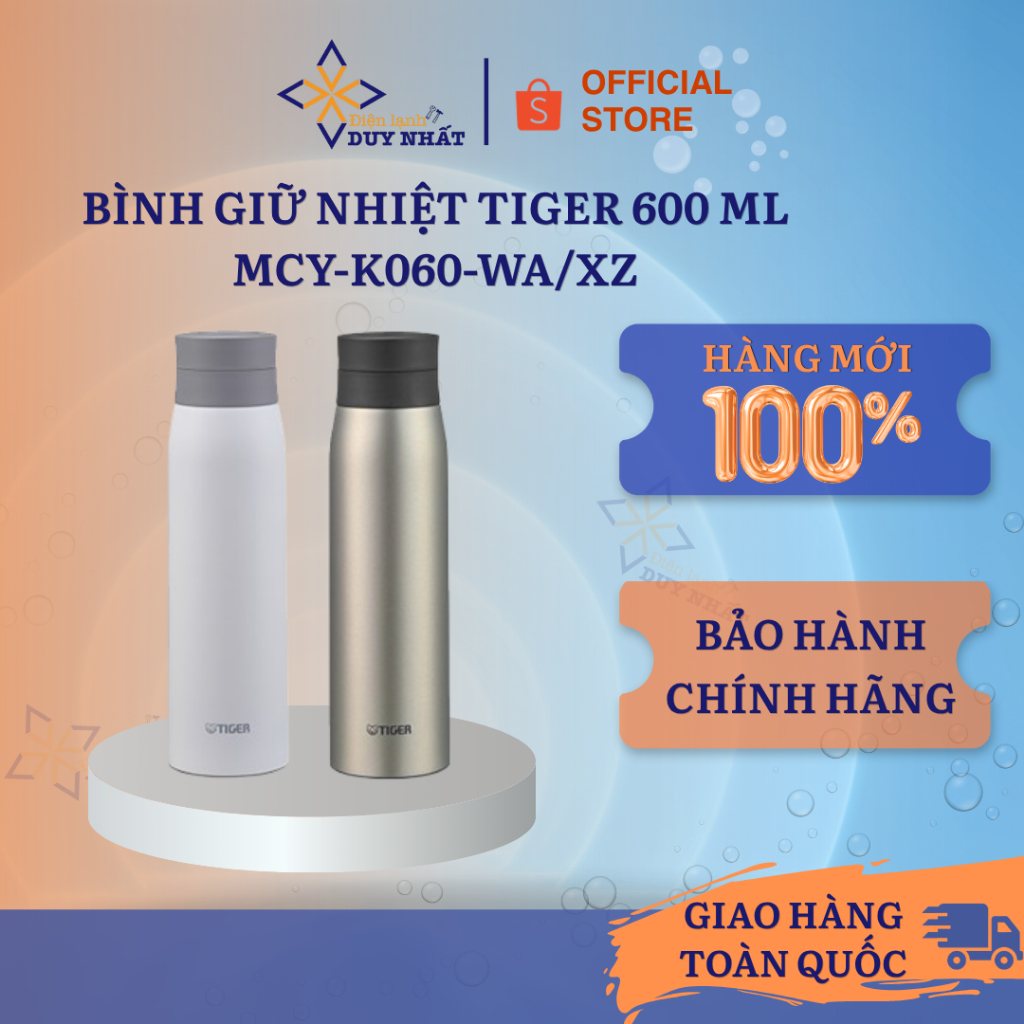 Bình giữ nhiệt Tiger 600 ml  MCY-K060-WA/XZ