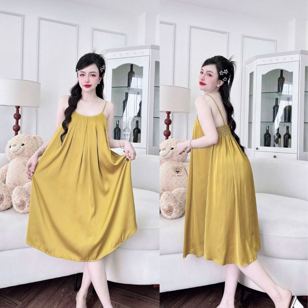 Váy ngủ sexy bigsize MIKY, Đầm ngủ sexy lụa Latin Chất Siêu Mát Dáng Siêu Xinh < 70kgc M86 | BigBuy360 - bigbuy360.vn