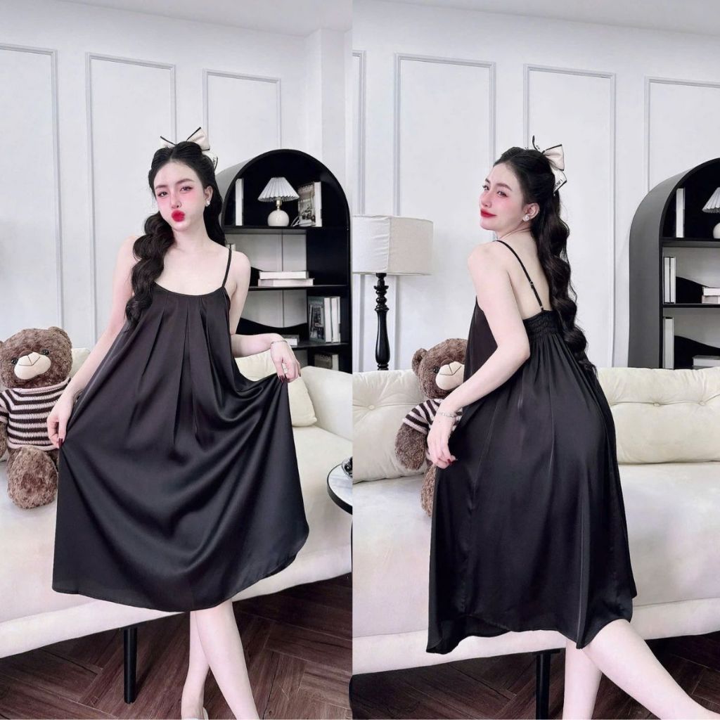 Váy ngủ sexy bigsize MIKY, Đầm ngủ sexy lụa Latin Chất Siêu Mát Dáng Siêu Xinh < 70kgc M86 | BigBuy360 - bigbuy360.vn