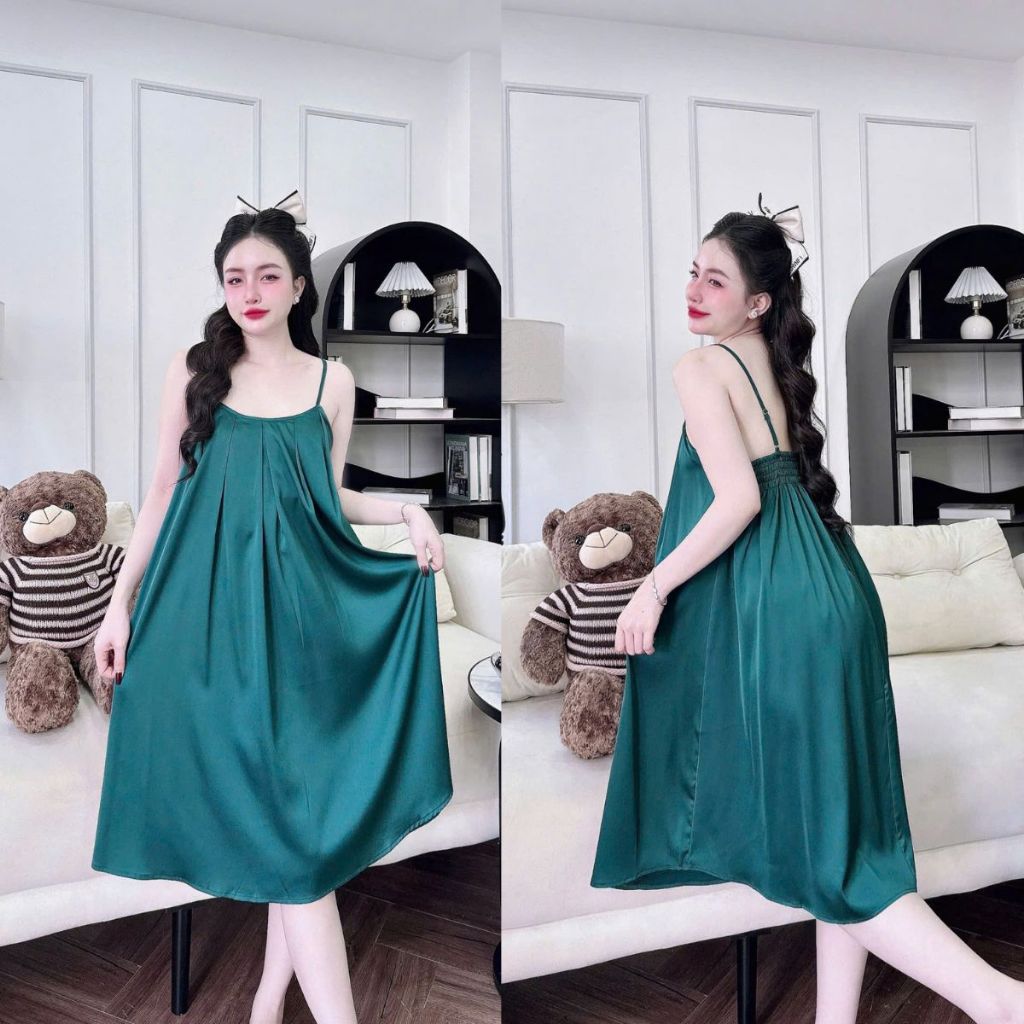 Váy ngủ sexy bigsize MIKY, Đầm ngủ sexy lụa Latin Chất Siêu Mát Dáng Siêu Xinh < 70kgc M86 | BigBuy360 - bigbuy360.vn