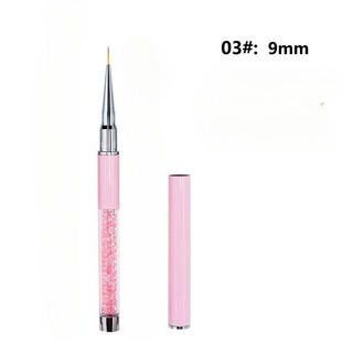Cọ nét vẽ móng cán đá sịn Đủ size 6- 9- 11mm ( màu cọ sẽ thay đổi theo lô sx của cty)