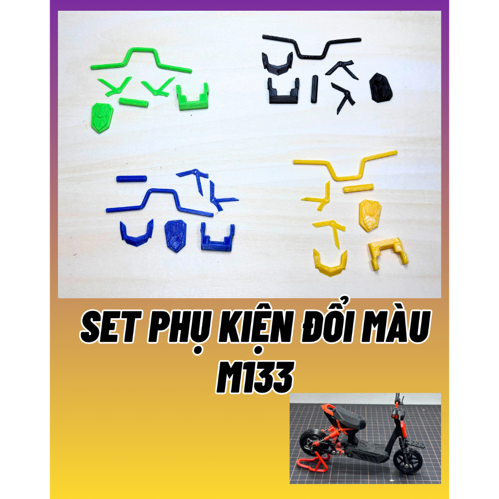 Set phụ kiện đổi màu xe điện mô hình N133 shop Rc360