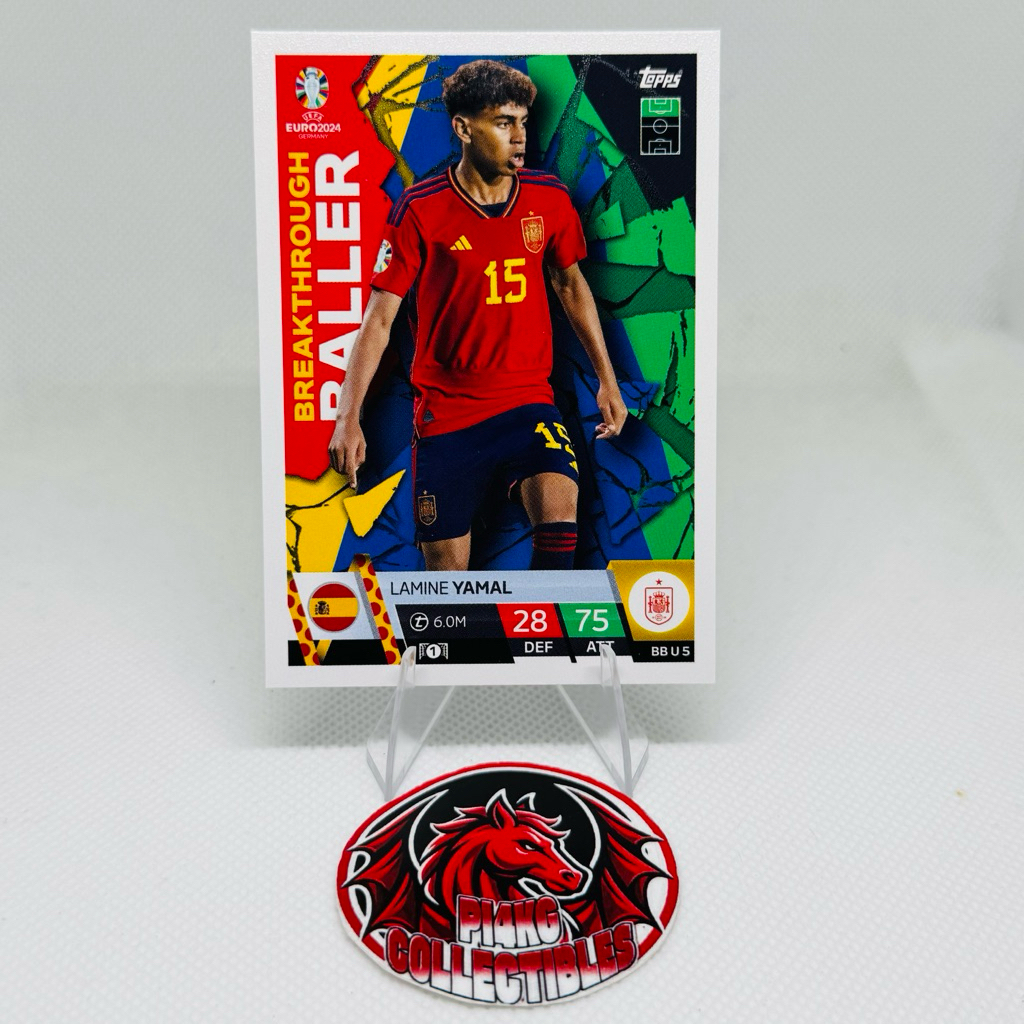[TEAM] Thẻ cầu thủ Spain Topps UEFA Euro 2024 Match Attax (Tặng thẻ ngẫu nhiên + sleeves)