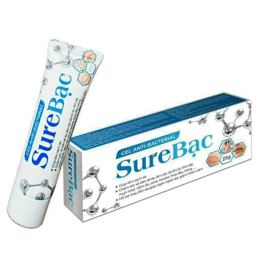 Kem dưỡng da tinh Gel sure bạc rôm sảy ngừa sẹo dịu da, ngừa sẹo, ngăn ngừa mụn, xóa thâm gam