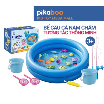 Đồ chơi câu cá có hồ bơm hơi 60cm Pikaboo, phụ kiện đầy đủ, giúp bé thông minh, nhanh nhẹn giá tốt