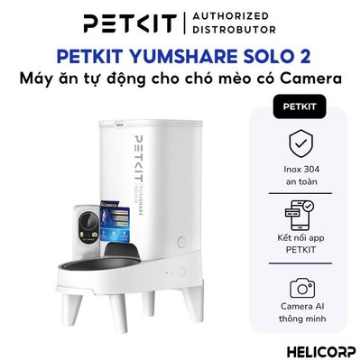 Máy Nhả Hạt Cho Chó Mèo, Máy Cho Chó Mèo Ăn Tự Động PETKIT Yumshare Solo 2 Bản Quốc Tế