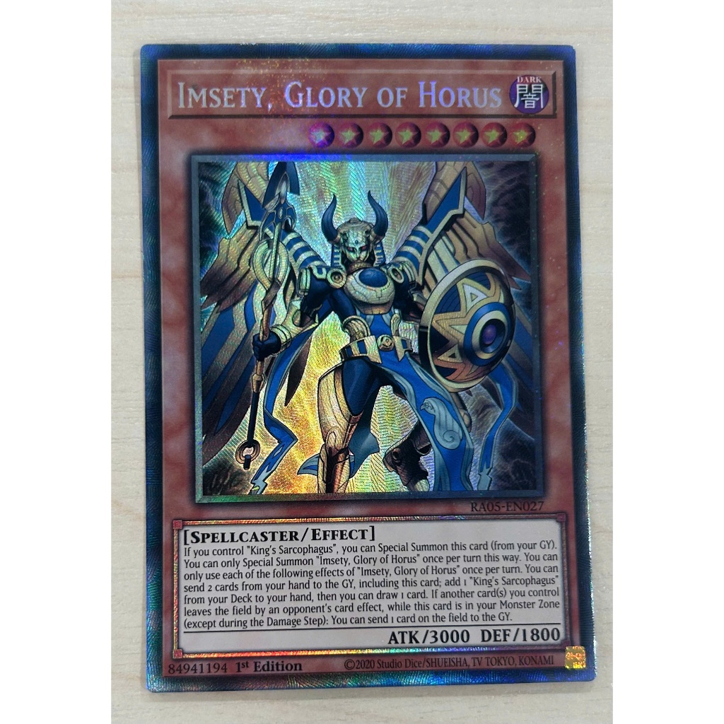 Thẻ bài Yugioh - Imsety, Glory of Horus - Rarity Collection 5