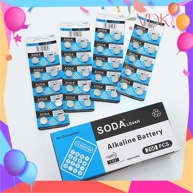 Hộp Pin Cúc Áo 20 Vỉ 200 Viên LR44 AG13 LR1130 AG10 LR41 AG3 LR626 LR621 AG4 AG1