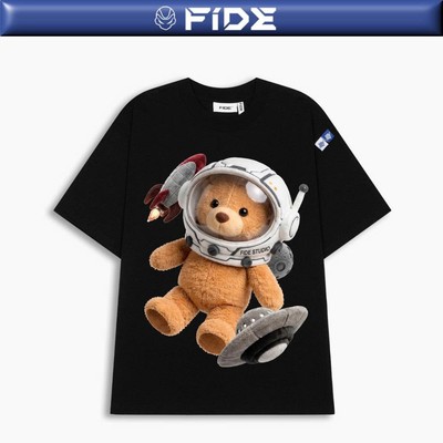 Áo thun FIDE Vũ trụ phông unisex form rộng local brand nam nữ cổ tròn oversize - AT281