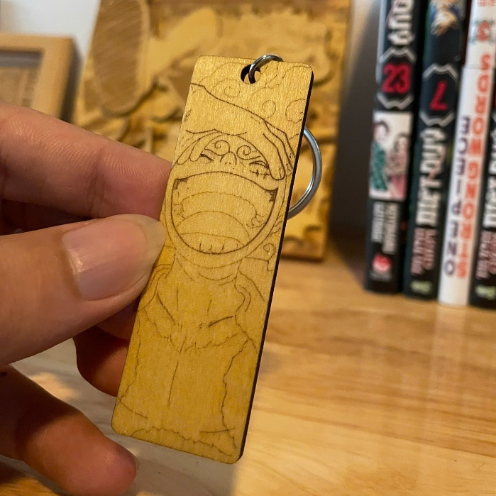 Móc khóa gỗ anime các nhân vật - Truyện anime Onepiece