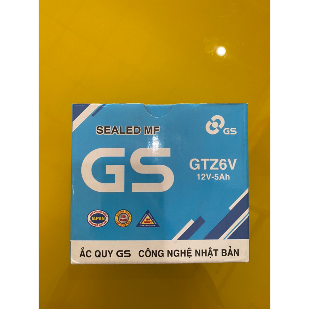 BÌNH ẮC QUY GS GTZ6V 12V_5AH dành cho xe AIRBLACK/ VISION/ SHMODE/ LEAD/ SHVN/ VARIO/ PCX/ WINNER