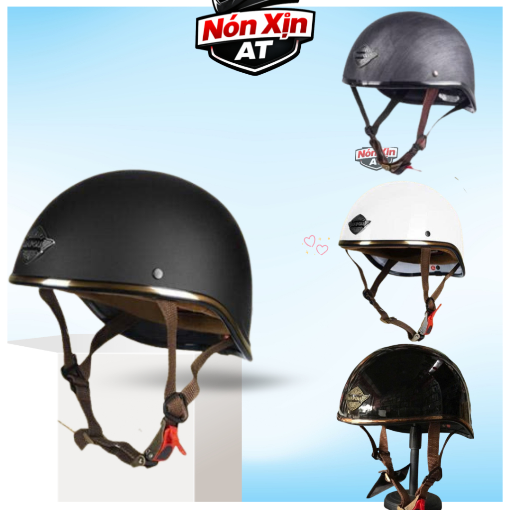 Mũ Bảo Hiểm Nửa Đầu Napoli Chính Hãng Gangster Style- N120