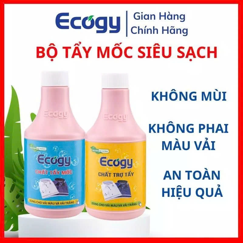 [𝗸𝗵𝗼̂𝗻𝗴 𝘃𝗼̀𝗶 XỊT] TẨY MỐC Ecogy, tẩy quần áo, mốc, thâm kim, máu, nhựa chuối,,,,