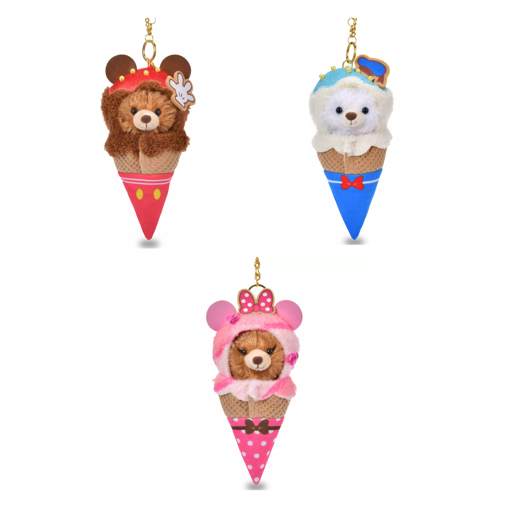 [Direct from Japan] Disney Plush Key Chain Ice Cream Pocket Japan NEW Disney Store
