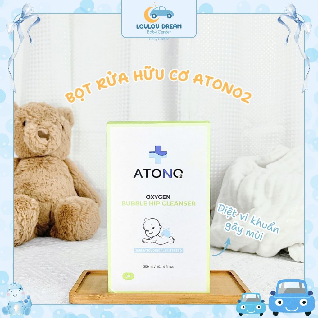 Bọt rửa mông Atono2 lành tính - Bọt vệ sinh vùng kín Atono2 cho bé Hàn Quốc